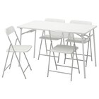 Tisch+4 Klappstühle/außen weiß/weiß/grau Angebote von TORPARÖ bei IKEA Erkelenz für 189,99 €