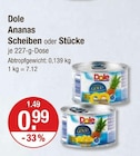 Ananas Scheiben von Dole im aktuellen V-Markt Prospekt für 0,99 €
