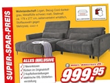 Wohnlandschaft Logan bei Möbel AS im Sandhausen Prospekt für 999,95 €