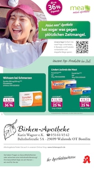 Aktueller mea - meine apotheke Prospekt (Bad Fallingbostel, 4 Seiten zum blättern mea - meine apotheke Prospekt Unsere Juli-Angebote mit 4 Seiten