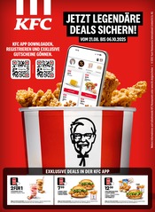 Aktueller KFC Prospekt mit Fast Food, "JETZT LEGENDÄRE DEALS SICHERN!", Seite 1