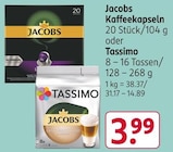 Jacobs Kaffeekapseln oder Tassimo Angebote von Jacobs bei Rossmann Bensheim für 3,99 €
