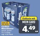 Mineralwasser von Carolinen im aktuellen combi Prospekt
