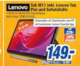 Tab M11 inkl. Lenovo Tab Pen und Schutzhülle im Angebot bei expert in Hanau Tab M11 inkl. Lenovo Tab Pen und Schutzhülle Angebote von Lenovo bei expert Hanau für 149,00 €