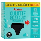 Promo Culotte De Règles Noir Auchan à 19,80 € dans le catalogue Auchan Hypermarché à Génicourt-sous-Condé