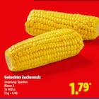Gekochter Zuckermais für 1,79 € bei Lidl im Angebot Gekochter Zuckermais im aktuellen Lidl Prospekt