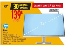 Ecran - Carrefour à Montrouge Ecran en promo chez Carrefour Montrouge à 139,00 €