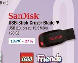 USB-Stick Cruzer Blade im Angebot bei V-Markt in Regensburg USB-Stick Cruzer Blade Angebote von SanDisk bei V-Markt Regensburg für 13,79 €