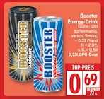 Energy-Drink Original von Booster für 0,69 € bei EDEKA im Angebot Energy-Drink Original von Booster im aktuellen EDEKA Prospekt