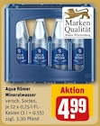 Mineralwasser im Angebot bei REWE in Eppelheim Mineralwasser Angebote von Aqua Römer bei REWE Eppelheim für 4,99 €