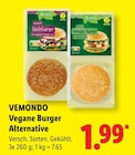 Vegane Burger Alternative Angebote von VEMONDO bei Lidl Solingen für 1,99 €