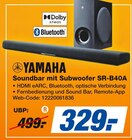 Soundbar mit Subwoofer SR-B40A Angebote von YAMAHA bei expert Münster für 329,00 €