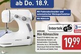 Mini-Nähmaschine im Angebot bei ALDI Nord in Neubrandenburg Mini-Nähmaschine Angebote von Ambiano bei ALDI Nord Neubrandenburg für 19,99 €
