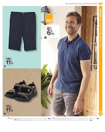 Prix et réduction Sandales Homme dans le prospectus Carrefour en cours Offre Sandales Homme dans le catalogue Carrefour du moment à la page 23