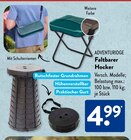 Faltbarer Hocker von Adventuridge im aktuellen ALDI SÜD Prospekt für 4,99 €