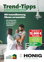 Honig Baustoffe Prospekt "Trend-Tipps für die energetische Sanierung", 9 Seiten, 17.10.2025 - 17.10.2025 Aktueller Honig Baustoffe Prospekt, "Trend-Tipps für die energetische Sanierung", mit Angeboten der Woche, gültig von 17.10.2025 bis 17.10.2025