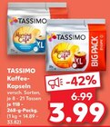 Kaffee- Kapseln Angebote von Tassimo bei Kaufland Plauen für 3,99 €