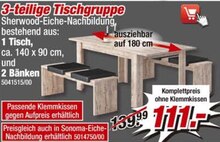 3-teilige Tischgruppe bei POCO in Münster 3-teilige Tischgruppe im Angebot bei POCO Münster für 111,00 €