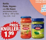 Pesto, Vegane- oder Bio Sauce von Barilla im aktuellen V-Markt Prospekt