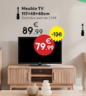 Meuble TV - Maxi Bazar à Vénissieux Meuble TV en promo chez Maxi Bazar Vénissieux à 79,99 €
