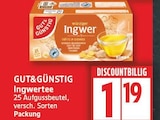 Ingwertee Angebote von GUT&GÜNSTIG bei EDEKA Falkensee für 1,19 €