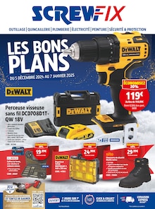 Prospectus Screwfix de la semaine "LES BONS PLANS" avec 1 pages, valide du 05/12/2024 au 07/01/2025 pour Wattrelos et alentours