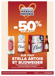 Offre Budweiser dans le catalogue Carrefour Proximité du moment à la page 21