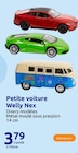 Petite voiture - Welly Nex en promo chez Action Aulnay-sous-Bois à 3,79 €