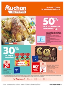Prospectus Auchan Supermarché de la semaine "Auchan supermarché" avec 1 pages, valide du 23/07/2024 au 04/08/2024 pour Limeil-Brévannes et alentours