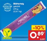 Blätterteig von Genuss Welt für 0,89 € bei Netto Marken-Discount im Angebot Blätterteig von Genuss Welt im aktuellen Netto Marken-Discount Prospekt