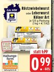 Aktuelle Wurst Angebote bei EDEKA in Mönchengladbach Aktuelles Röstzwiebelwurst Angebot bei EDEKA in Mönchengladbach ab 0,99 €