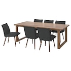 Aktuelles Tisch und 6 Stühle Eichenfurnier braun las./Kilanda dunkelgrau Angebot bei IKEA in Bonn ab 1.178,94 €