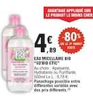 Eau micellaire bio - SO'BIO ETIC à 4,89 € dans le catalogue E.Leclerc