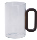 Mug en verre et anse en bois - B&M Mug en verre et anse en bois à 2,79 € dans le catalogue B&M