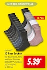 10 Paar Socken Angebote von esmara bei Lidl Offenburg für 5,39 €