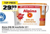 DIN-EN Innenfarbe 12 l Angebote von Alpina bei OBI Nürnberg für 29,99 €