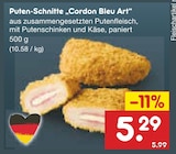 Puten-Schnitte „Cordon Bleu Art“ im Angebot bei Netto Marken-Discount in Nettetal Puten-Schnitte „Cordon Bleu Art“ Angebote bei Netto Marken-Discount Nettetal für 5,29 €