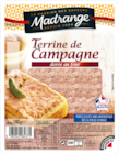 Terrine de campagne dorée au four - MADRANGE en promo chez Carrefour Issy-les-Moulineaux à 1,19 €
