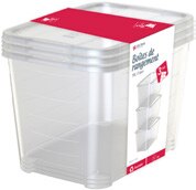 Meuble dans le catalogue Carrefour Lot de 3 boîtes transparentes 19L à 10,00 € en promo chez Carrefour