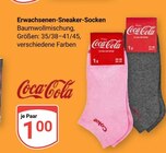 Aktuelle Coca Cola Angebote bei GLOBUS in Erlangen Aktuelles Erwachsenen-Sneaker-Socken Angebot bei GLOBUS in Erlangen ab 1,00 €