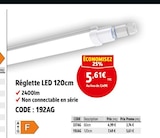 Screwfix Loison-sous-Lens - Promo Réglette led 120 cm Promo Réglette led 120 cm à 5,61 € dans le catalogue Screwfix à Loison-sous-Lens