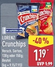 Crunchips American Burger Style von Lorenz für 1,19 € bei ALDI Nord im Angebot Crunchips American Burger Style von Lorenz im aktuellen ALDI Nord Prospekt