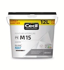 Peinture acrylique mat blanche pe m15 12l - CECIL PROFESSIONNEL en promo chez Screwfix Tourcoing à 39,99 €