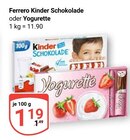 Kinder Schokolade im Angebot bei GLOBUS in Salzgitter Kinder Schokolade Angebote von Ferrero bei GLOBUS Salzgitter für 1,19 €