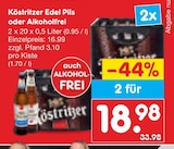 Edel Pils oder Alkoholfrei Angebote von Köstritzer bei Netto Marken-Discount Heilbad Heiligenstadt für 18,98 €