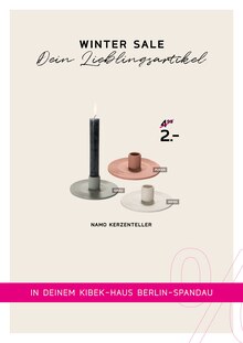 Kerzen im Kibek Prospekt "WINTER SALE" mit 21 Seiten (Berlin)