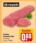 Frisches Schweine-Filet Angebote bei REWE Leinfelden-Echterdingen für 0,88 €