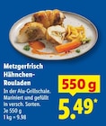 Hähnchen-Rouladen Angebote von Metzgerfrisch bei Lidl Bergheim für 5,49 €