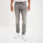 Jeans denim straight 5 poches denim gris homme dans le catalogue La Halle