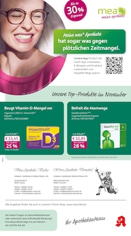 mea - meine apotheke Prospekt der Woche "Unsere Oktober-Angebote" Seite 1, 01.10.2026 bis 31.10.2026 für Vacha Aktueller mea - meine apotheke Prospekt "Unsere Oktober-Angebote" Seite 1 von 4 Seiten für Vacha